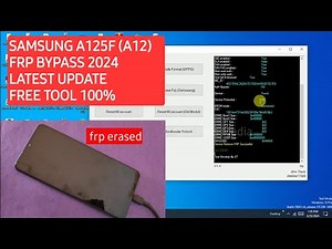 Samsung A125F (A12) frp bypass 2024 latest update free tool | A125F frp unlock 2024