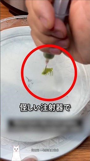 注射器の中の怪しい液体の正体