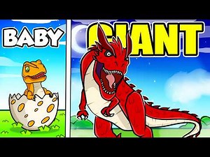 Becoming The Biggest Dinosaur In Roblox! (T-Rex)