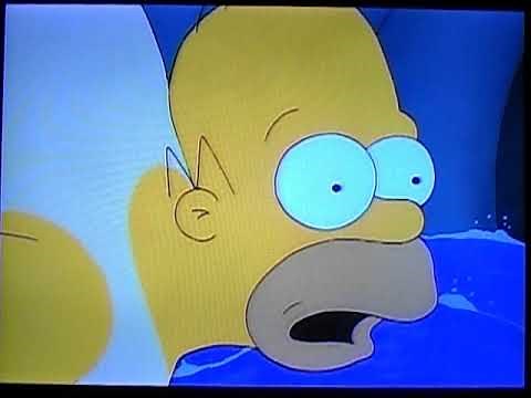 The Simpsons-Homer Gets Stuck In Water Slide(Clip)