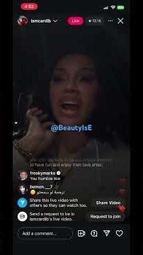 Cardi B IG live