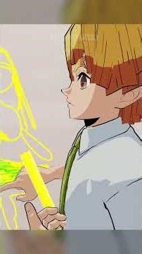 Zenitsu draws Nezuko to pass his exam