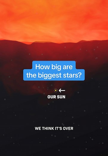 How big are the biggest stars? And the smallest? Here are some wild examples... If you want optimistic science and tech stories, follow for more of our show Huge If True! #space #sun #star #comparison #biggest