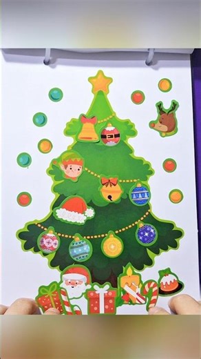 Xmas Tree 🎄 Sticker Decoration DIY | Holiday Cute Edit