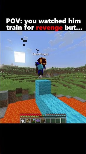 POV: you watched him train for revenge but... #minecraft