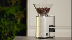 Bodum Bistro Electric Burr Coffee Grinder, Green