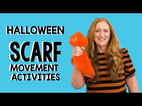 Halloween Scarf Movement Activity Tutorials| Five Little Pumpkins | Ghost of John + More