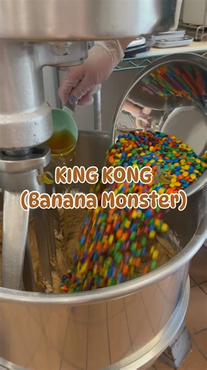 36K views · 38 reactions | Banana Monster AKA King Kong is here! Made with Peanut Butter, Banana, Oatmeal, Choc Chips, and M&Ms. Available SOON! #trexcookie #cookies #cookie #cookierecipe #recipes #foodie #mnfood | T-Rex Cookie Company, LLC | Facebook