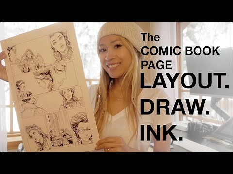 Drawing and Inking a Comic Book Page- Lady Mechanika