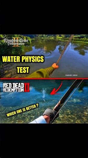 RDR2 vs KCD2 – Water Physics Test 💧 Which Game Looks Better?