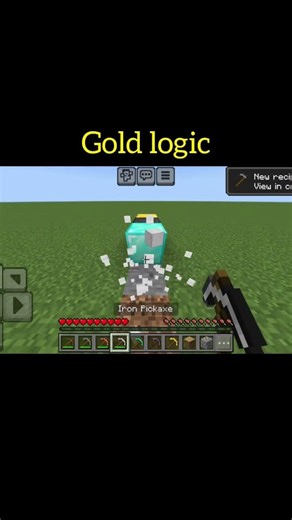 Minecraft gold logic #subscribe#shortsfeed