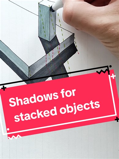 Shadows for Stacked Objects