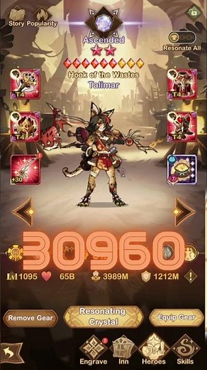 HERO BUILD SPOTLIGHT: TALIMAR HOOK OF THE WASTE! [FURRY HIPPO AFK ARENA]