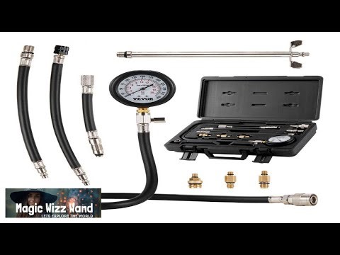 VEVOR Compression Tester Adapter Kit 9 Pcs Automotive Engine Cylinder Leak Down