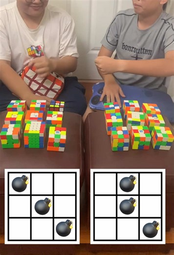 Boom boom boom (part 2) #chipchallenge #bombbomb #rubikscube #challenge @Baospeedcuber