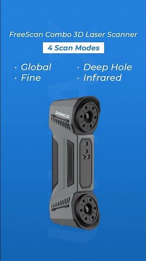 FreeScan Combo Review | Blue Laser & Infrared 3D Scanning for Any Surface #3dprinting #scancare