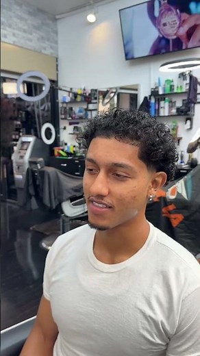 Men curly hair styling routine results