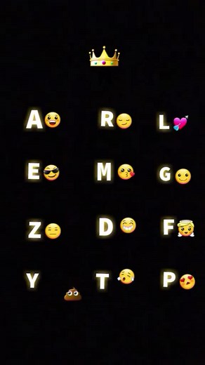 Creative Emoji Grid Featuring A to Z Letters