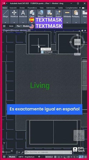 CAD 38 - Learn to create a text mask in AutoCAD (Spanish) | AUTOCAD BASIC COURSE 38