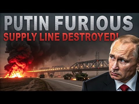Putin Furious: Ukraine Blows Up Moscow’s Key Supply Line to Crimea!