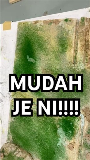 Cara Tanam Rumput Diorama