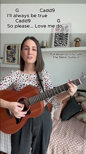 Love Me Do - Short, Sweet and Simple Guitar Lesson #learnguitar #thestellarguitarist