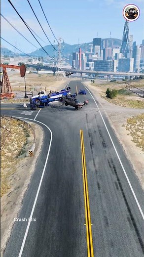 Realistic Highway Car Crashes🚗💥 #realisticcarcrashes #carcrashes #beamngdrive