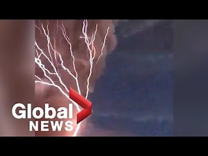 Rare volcanic lightning caught on camera forking across sky from Philippines volcano