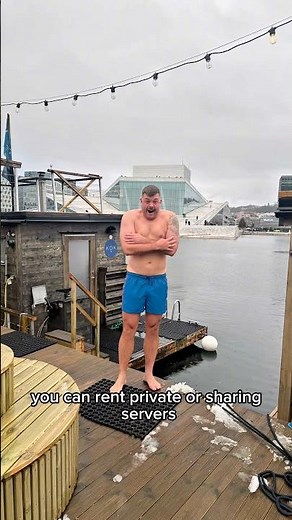 The Best Thing to do in Winter in OSLO, Norway 🇳🇴 Sauna & Swim in the Harbour! #visitnorway