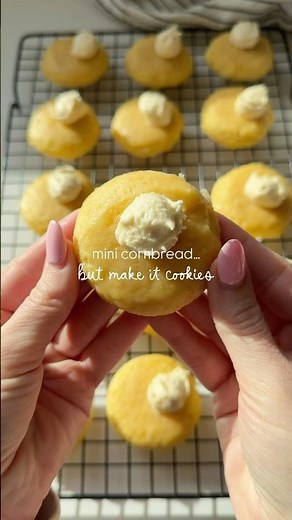 mini copycat crumbl cornbread cookies 💛 #baking #copycat #foodie