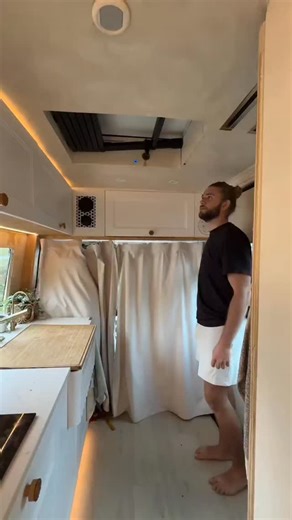 Vanlife | Campervan Conversions on Instagram: "When the warnings for 90 mph (152 km/h) winds rolled in with Storm Amy, there was no manual for what to do when your home has wheels. The wind made the van feel smaller, lighter; exposed in a way a fixed home never does. So they adapted. The kids’ Nest came down for the night, turning fear into a slumber party, laughter echoing between gusts. The adults pointed the van into the wind, listened to it roar… and held their breath until morning.” @thebri