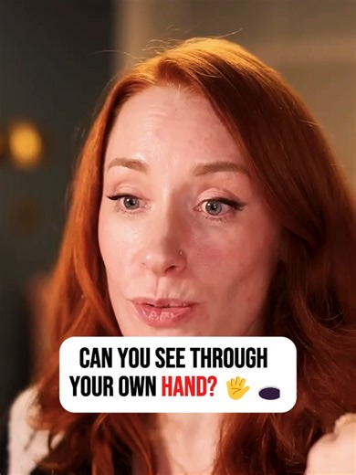 Your brain is lying to you! 🖐️🕳️ Michael explains the 'Cyclops Effect' and how to see a hole in your own hand. This actually works. 📉🧠👇 #OpticalIllusion #BrainHack #ScienceExperiment #MichaelStevens