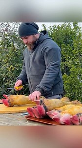 4.6M views · 51K reactions | Lamb legs slow-cooked in a kazan over open fire – rich smoke, bold spices, and the deep aroma of tradition. The meat falls off the bone, tender and full of flavor. Simple ingredients, unforgettable taste. Nature, fire, and silence – a perfect recipe. Another authentic creation by Kanan Badalov. #KananBadalov #lamblegs #outdoorcooking #kazanstyle #traditionalfood #cooking | Fire Up, Bro | Facebook