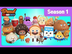 BreadBarbershop | Season1 Compilation | english/animation/dessert/cartoon