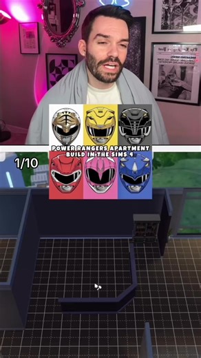 Building a Power Rangers Apartment in The Sims 4