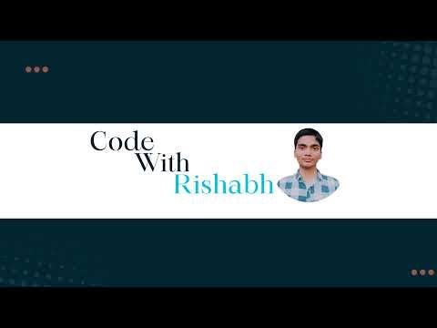 Code With Rishabh Live Stream