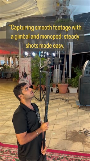 “Capturing smooth footage with a gimbal and monopod: steady shots made easy. #Filmmaking #Gimbal #Monopod #Videography #SteadyShots” | Wedding Cinematography By Naim Mulla