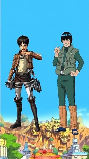 eren vs naruto all characters #anime #naruto #eren