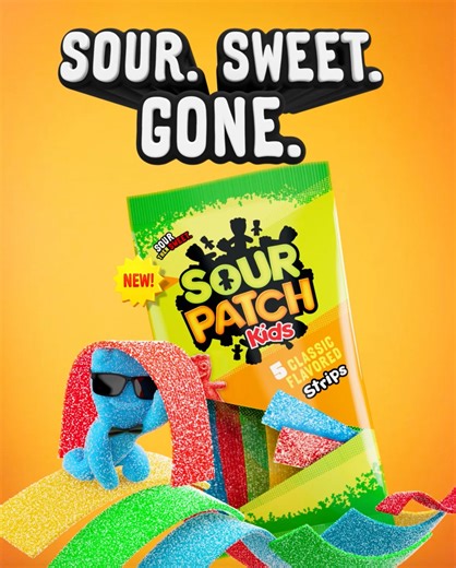The wait is over - Sour Patch Kids Sour Strips have arrived. Sour. Sweet. Streeeeetched. | Sour Patch Kids