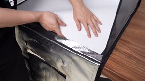 RALENO Photo Studio Light Box, 20''x20'' Photo Box, Light Box Photography (120 LEDs, 5500K, 97CRI, 50W, 6 Color PVC Backdrops) for Still Life Photography