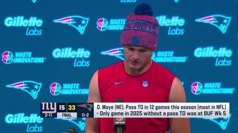 Drake Maye on his role in Patriots offense: 'Trying to be the face and the conductor'