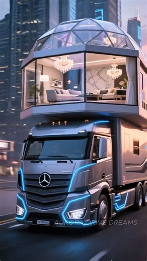 Futuristic 3-Storey Luxury Star Mobile Garage! #shorts #adventure #futurecars #travel