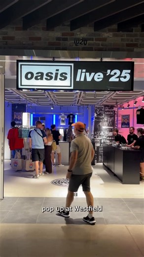 Westfield Australia on Instagram: "The Oasis shows might be done, but the vibes live on! Pick up your merch at the Oasis pop-up in Westfield Sydney before it’s too late! #oasis #merch #popup #westfieldsydney #sydney"