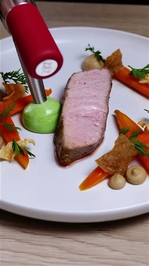 Fine Dining Plating Ideas: Veal and Carrots
