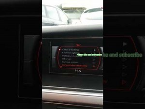 To reset the service light of the Audi A4.