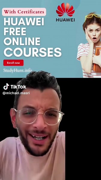 ‏Free courses Huawei learning platform #michael_masri #courses