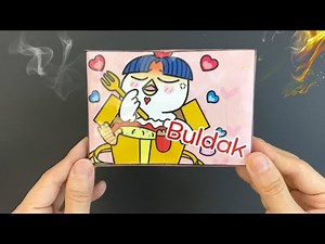 불닭 게임북 놀이북 만들기🐔💦 Buldak Gamebook DIY #buldak #paperdiy #불닭볶음면 #blindbag