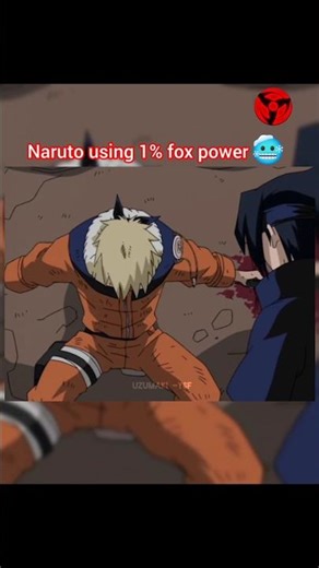 Naruto using 1%fox power🥶#naruto #anime #shorts
