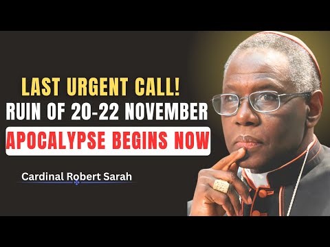 Nov 20–22 Prophecy Warning: A Shocking 3-Day Spiritual Trial Has Begun — Cardinal Sarah Alarmed