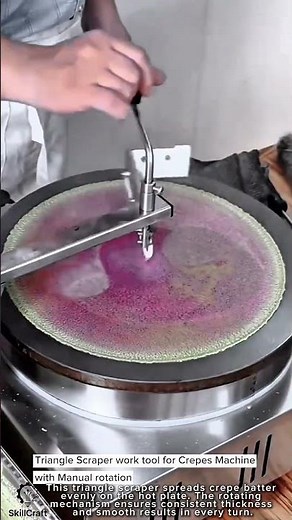 Triangle Scraper work tool for Crepes Machine with Manual rotation #worktool